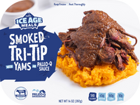 Smoked Grass Fed Tri-Tip with Yams and Paleo Q Sauce